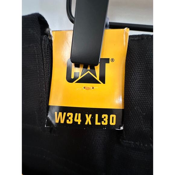 CAT Trademark Work Pants Black Cotton Blend Durable Utility Pockets W34 L30 - Picture 9 of 9
